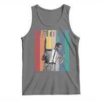 Malcolm X Tank Top Retro Portrait Black Empowerment Heritage Gift - Wonder Print Shop
