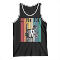 Malcolm X Tank Top Retro Portrait Black Empowerment Heritage Gift - Wonder Print Shop