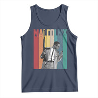 Malcolm X Tank Top Retro Portrait Black Empowerment Heritage Gift - Wonder Print Shop