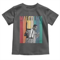 Malcolm X Toddler T Shirt Retro Portrait Black Empowerment Heritage Gift - Wonder Print Shop