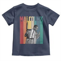 Malcolm X Toddler T Shirt Retro Portrait Black Empowerment Heritage Gift - Wonder Print Shop