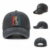 Malcolm X Washed Cotton Baseball Cap Retro Portrait Black Empowerment Heritage Gift