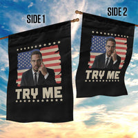 Malcolm X Try Me Garden Flag African American Pride Gift - Wonder Print Shop
