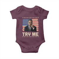 Malcolm X Try Me Baby Onesie African American Pride Gift - Wonder Print Shop