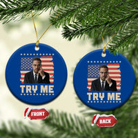 Malcolm X Try Me Ceramic Ornament African American Pride Gift - Wonder Print Shop