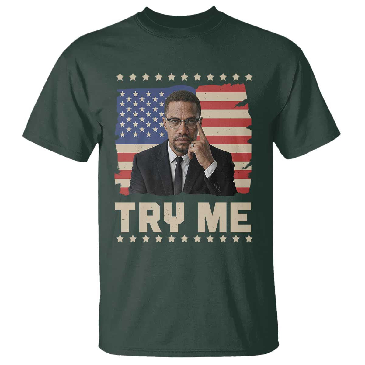 Malcolm X Try Me T Shirt African American Pride Gift - Wonder Print Shop