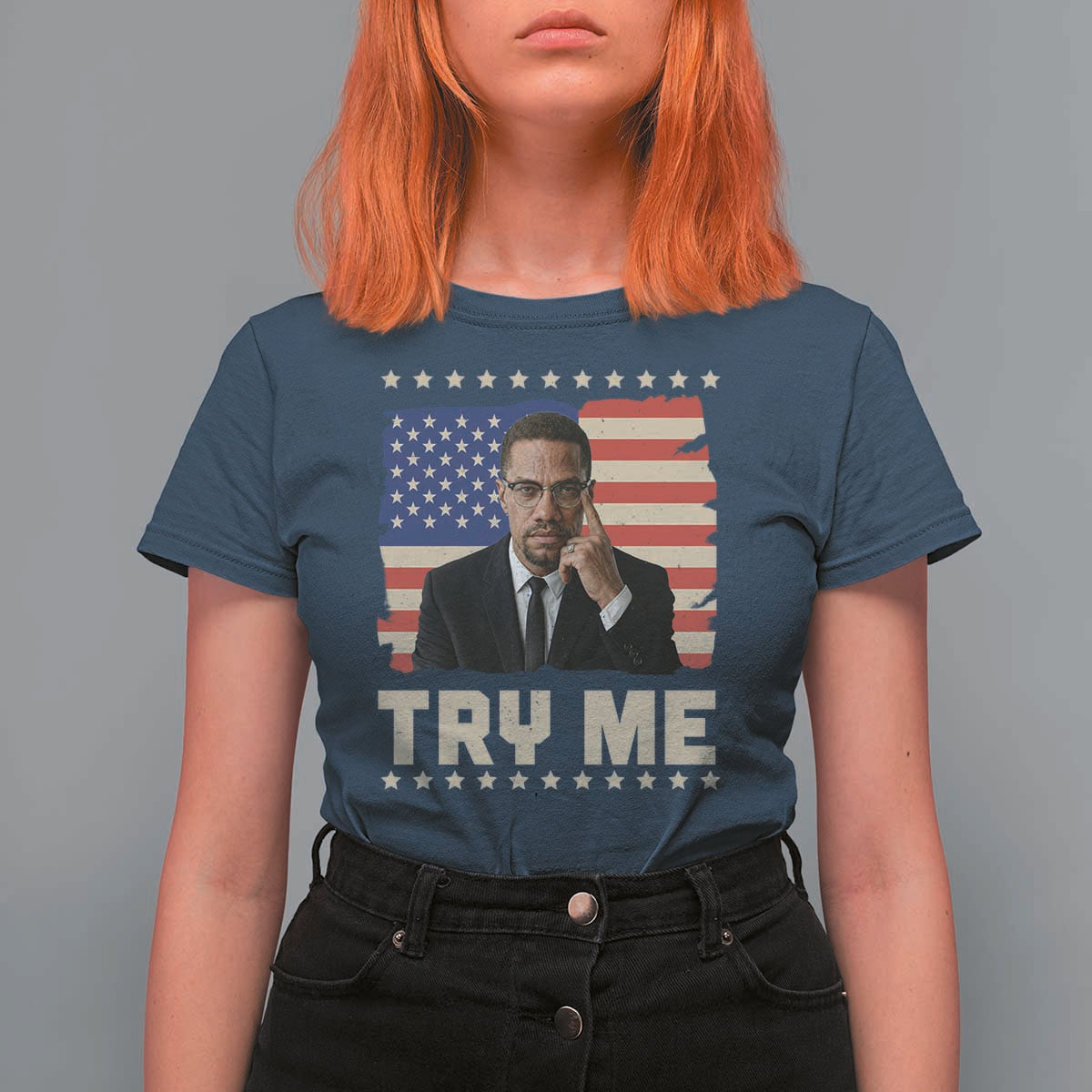 Malcolm X Try Me T Shirt For Women African American Pride Gift - Wonder Print Shop
