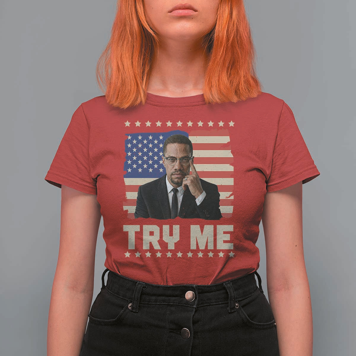 Malcolm X Try Me T Shirt For Women African American Pride Gift - Wonder Print Shop