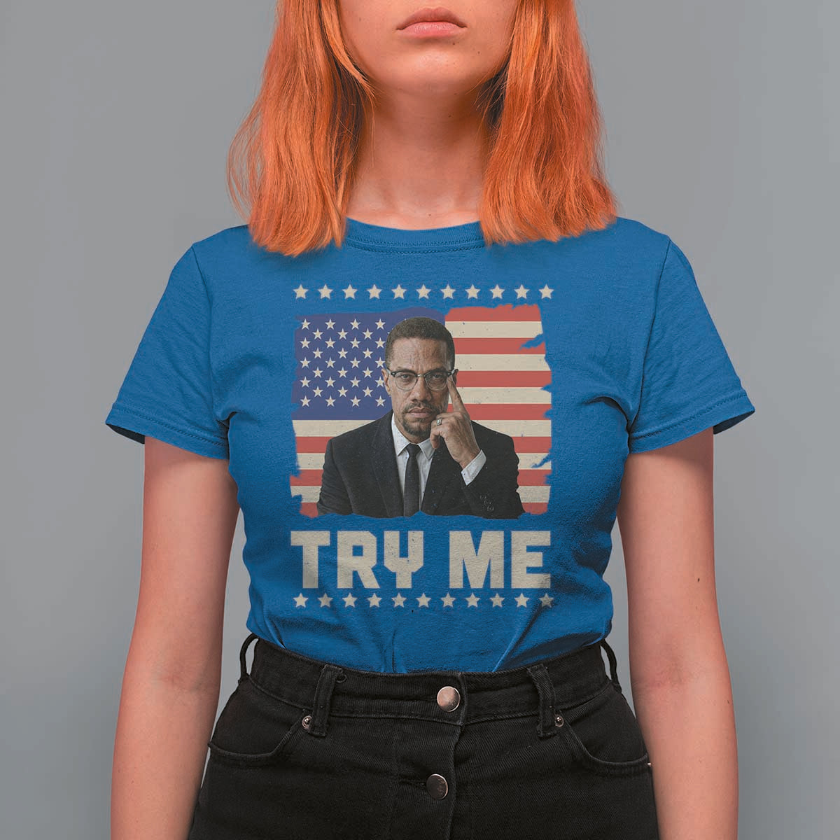 Malcolm X Try Me T Shirt For Women African American Pride Gift - Wonder Print Shop