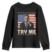 Malcolm X Try Me Youth Sweatshirt African American Pride Gift - Wonder Print Shop