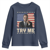 Malcolm X Try Me Youth Sweatshirt African American Pride Gift - Wonder Print Shop