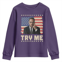 Malcolm X Try Me Youth Sweatshirt African American Pride Gift - Wonder Print Shop
