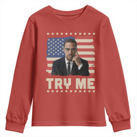 Malcolm X Try Me Youth Sweatshirt African American Pride Gift - Wonder Print Shop