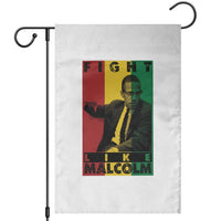 Fight Like Malcolm X Garden Flag African American Pride Gift - Wonder Print Shop
