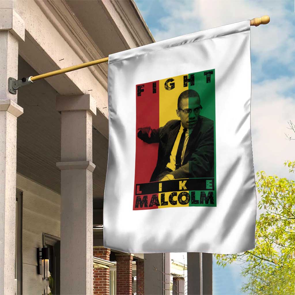 Fight Like Malcolm X Garden Flag African American Pride Gift - Wonder Print Shop