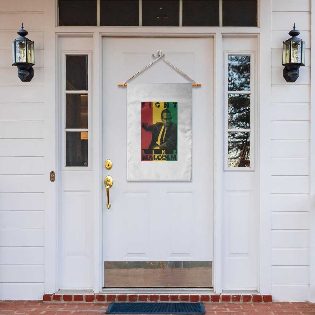 Fight Like Malcolm X Garden Flag African American Pride Gift - Wonder Print Shop