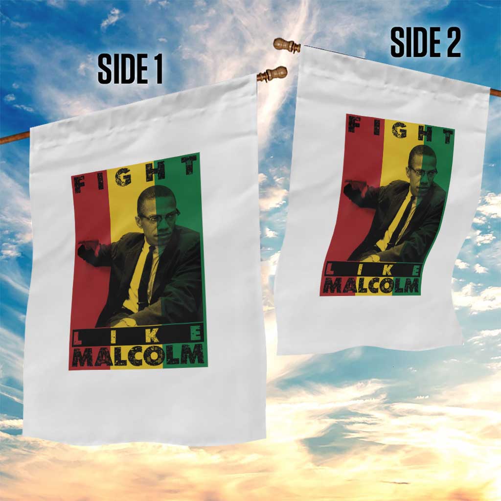 Fight Like Malcolm X Garden Flag African American Pride Gift - Wonder Print Shop