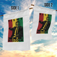 Fight Like Malcolm X Garden Flag African American Pride Gift - Wonder Print Shop