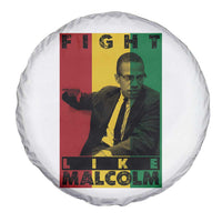 Fight Like Malcolm X Spare Tire Cover African American Pride Gift - Wonder Print Shop