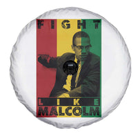 Fight Like Malcolm X Spare Tire Cover African American Pride Gift - Wonder Print Shop