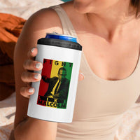 Fight Like Malcolm X 4 in 1 Can Cooler Tumbler African American Pride Gift - Wonder Print Shop
