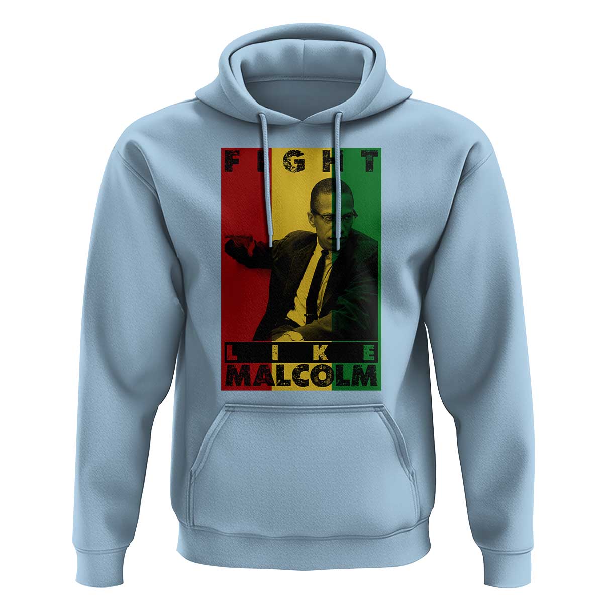 Fight Like Malcolm X Hoodie African American Pride Gift - Wonder Print Shop