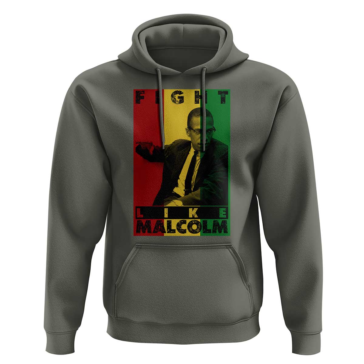 Fight Like Malcolm X Hoodie African American Pride Gift - Wonder Print Shop