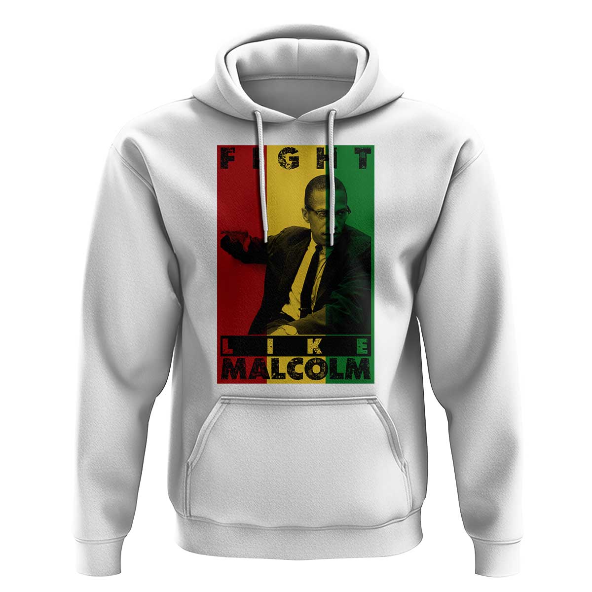 Fight Like Malcolm X Hoodie African American Pride Gift - Wonder Print Shop