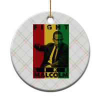 Fight Like Malcolm X Ceramic Ornament African American Pride Gift - Wonder Print Shop