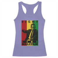 Fight Like Malcolm X Racerback Tank Top African American Pride Gift - Wonder Print Shop