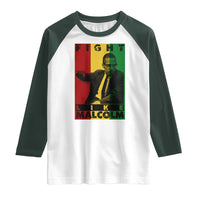 Fight Like Malcolm X Raglan Shirt African American Pride Gift - Wonder Print Shop