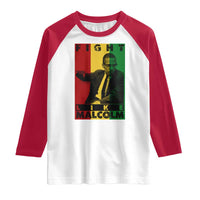 Fight Like Malcolm X Raglan Shirt African American Pride Gift - Wonder Print Shop