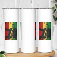 Fight Like Malcolm X Skinny Tumbler African American Pride Gift - Wonder Print Shop