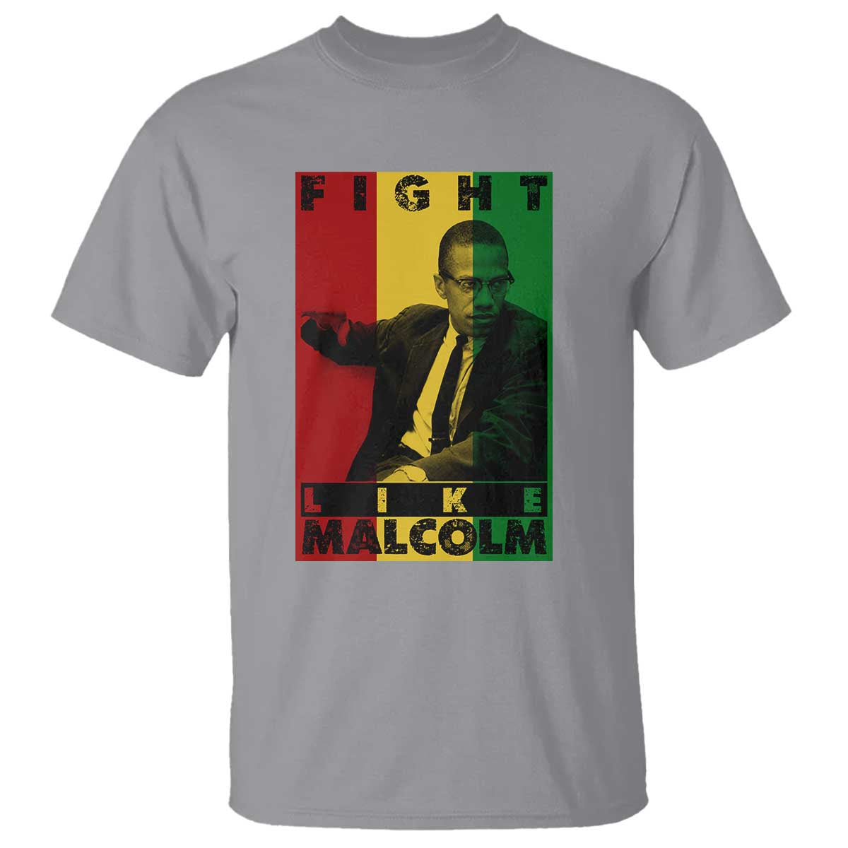 Fight Like Malcolm X T Shirt African American Pride Gift - Wonder Print Shop