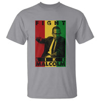 Fight Like Malcolm X T Shirt African American Pride Gift - Wonder Print Shop