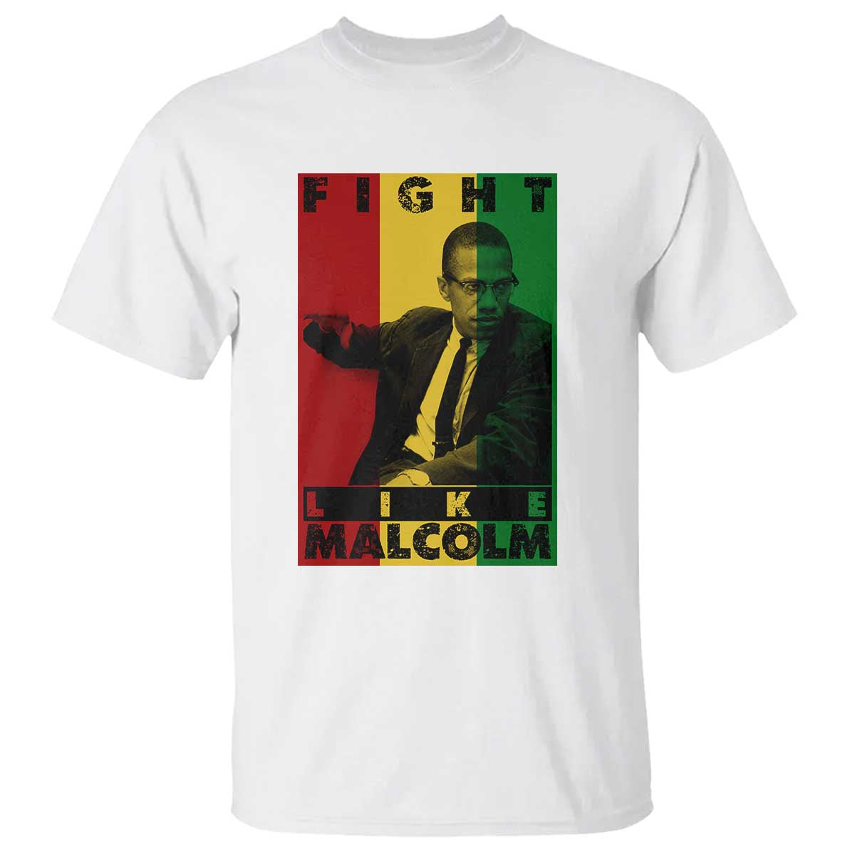 Fight Like Malcolm X T Shirt African American Pride Gift - Wonder Print Shop