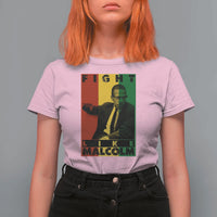 Fight Like Malcolm X T Shirt For Women African American Pride Gift - Wonder Print Shop