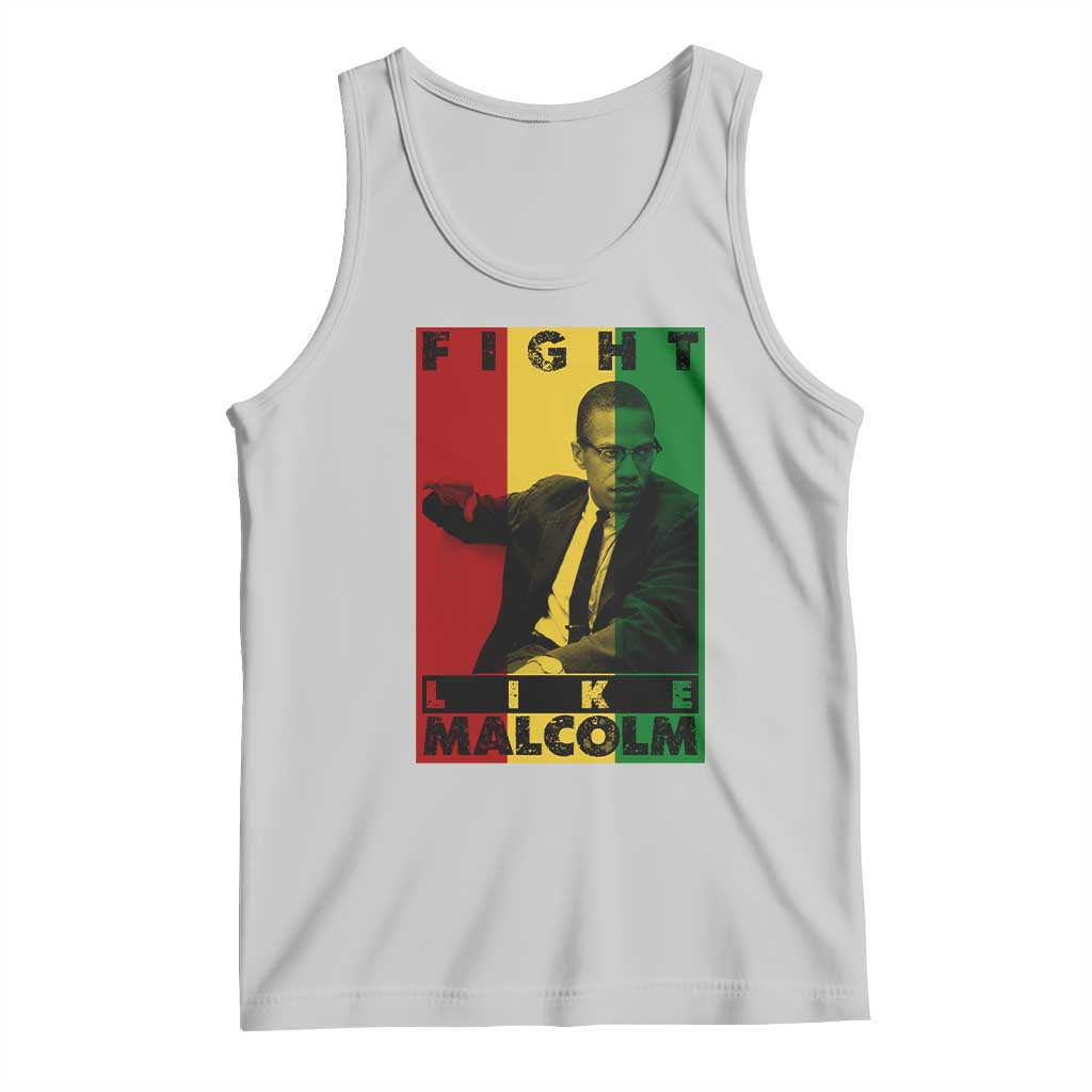 Fight Like Malcolm X Tank Top African American Pride Gift - Wonder Print Shop