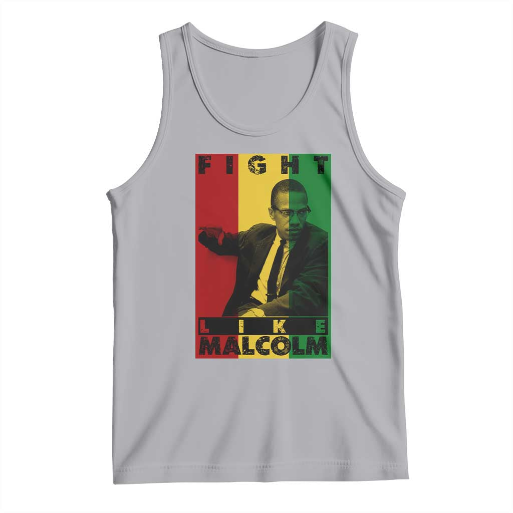 Fight Like Malcolm X Tank Top African American Pride Gift - Wonder Print Shop