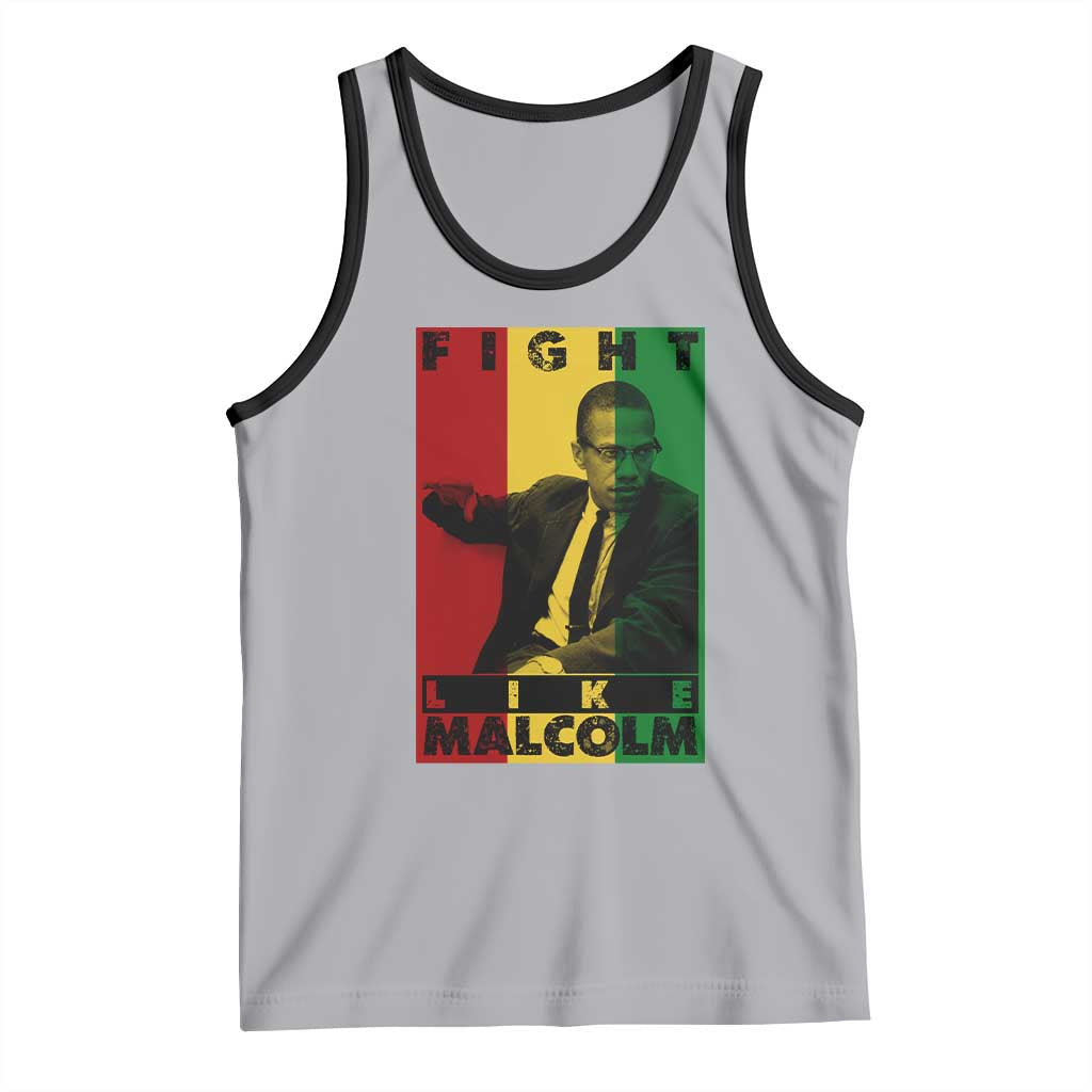 Fight Like Malcolm X Tank Top African American Pride Gift - Wonder Print Shop