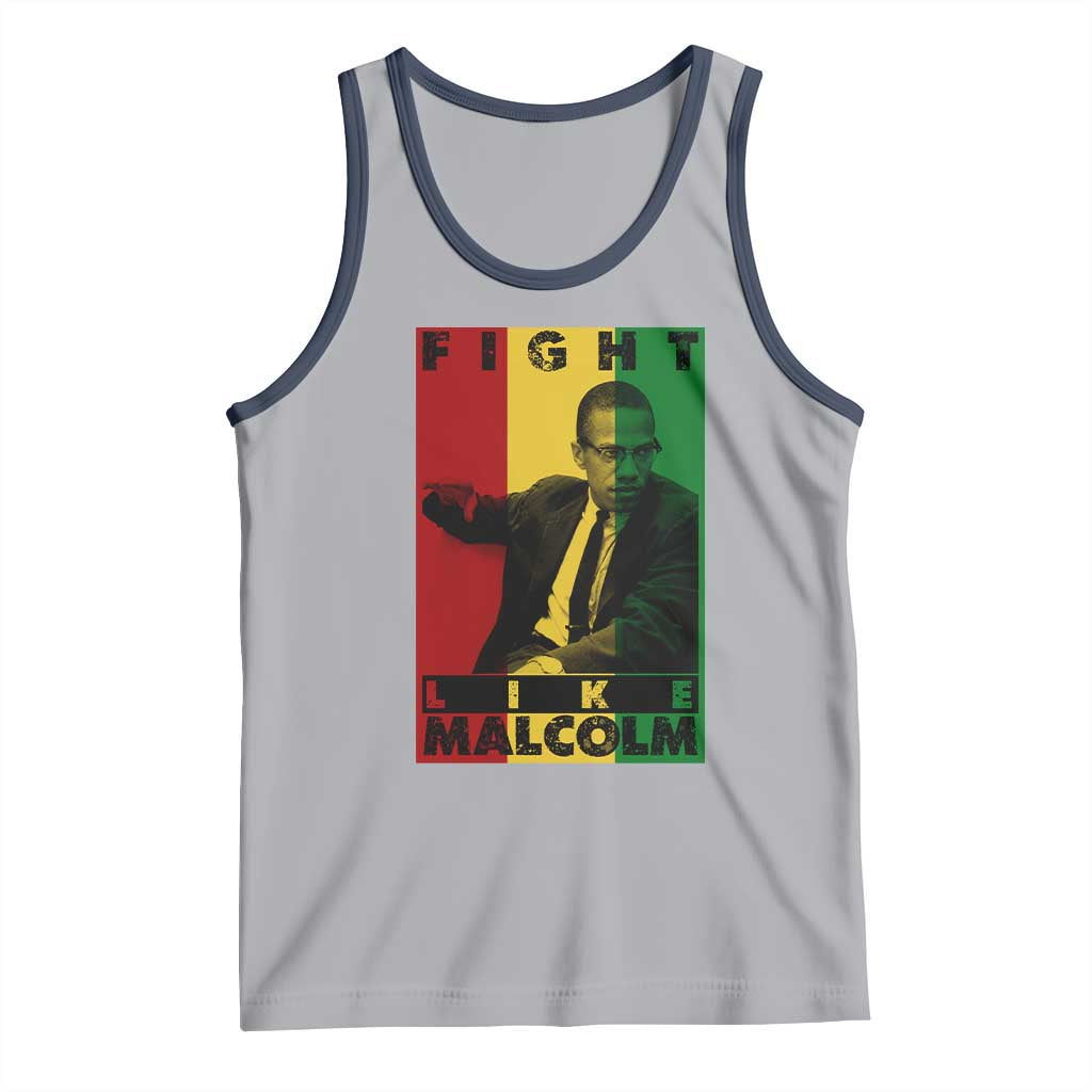 Fight Like Malcolm X Tank Top African American Pride Gift - Wonder Print Shop