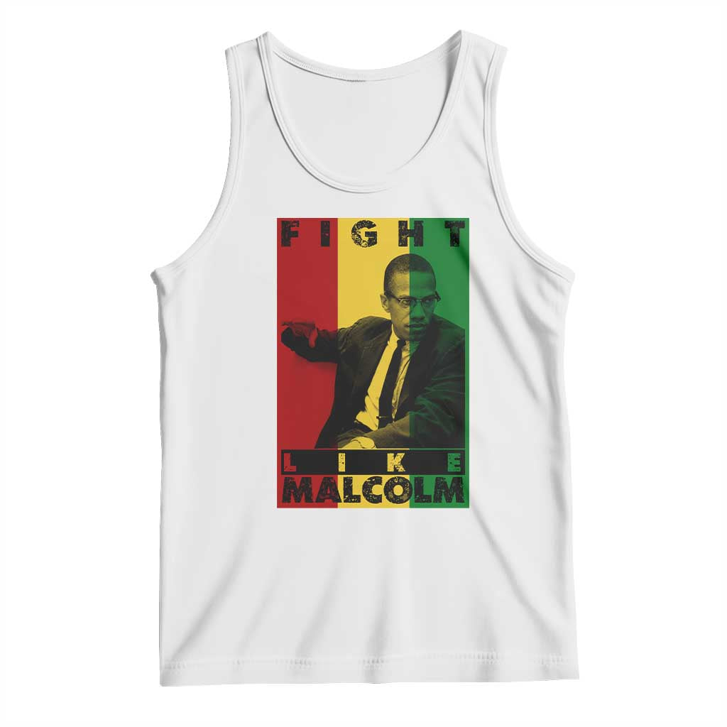 Fight Like Malcolm X Tank Top African American Pride Gift - Wonder Print Shop