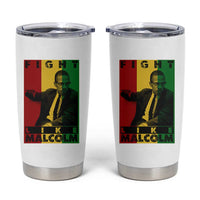 Fight Like Malcolm X Tumbler Cup African American Pride Gift - Wonder Print Shop