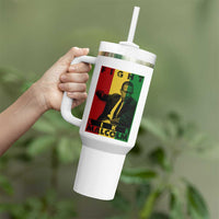 Fight Like Malcolm X Tumbler With Handle African American Pride Gift - Wonder Print Shop