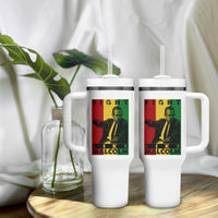 Fight Like Malcolm X Tumbler With Handle African American Pride Gift - Wonder Print Shop