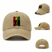 Fight Like Malcolm X Washed Cotton Baseball Cap African American Pride Gift