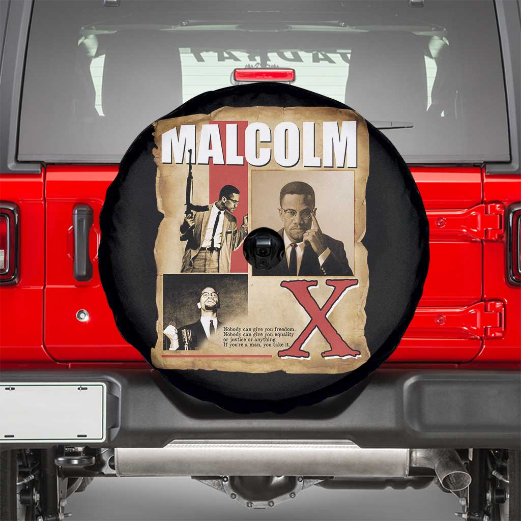 Malcolm X Quote Spare Tire Cover Nobody Can Give You Freedom Take It - Wonder Print Shop