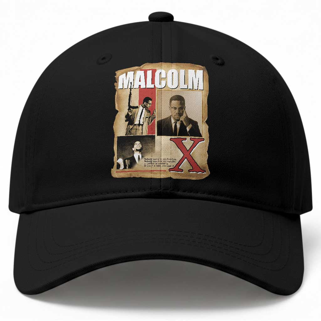 Malcolm X Quote Baseball Cap Nobody Can Give You Freedom Take It