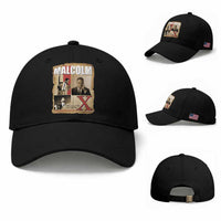 Malcolm X Quote Baseball Cap Nobody Can Give You Freedom Take It