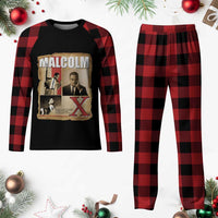 Malcolm X Quote Plaid Pajama Set Nobody Can Give You Freedom Take It - Wonder Print Shop